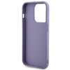 Guess Pailletten-Schriftzug-Metallgehäuse für iPhone 15 Pro – Lila