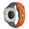 TECH-PROTECT ICONBAND LINE APPLE WATCH 8 / 9 / 10 / 11 / SE / ULTRA (44 / 45 / 46 / 49 MM) GREY/ORANGE
