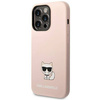Oryginalne Etui IPHONE 14 PRO Karl Lagerfeld Hardcase Silicone Choupette Body jasny róż
