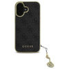Original Case IPHONE 16 Guess Hardcase 4G Charms Collection (GUHCP16SGF4GGR) black
