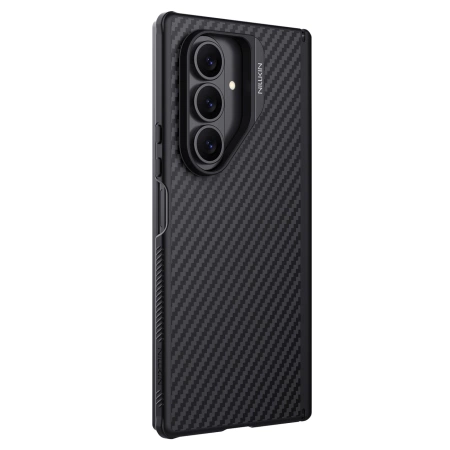 Etui Nillkin Synthetic Fiber Pro Magnetic na Samsung Galaxy Z Fold 7 kompatybilne z MagSafe - czarne