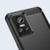 Carbon Case Hülle für Realme GT Neo 3 flexible Silikon-Carbon-Hülle schwarz