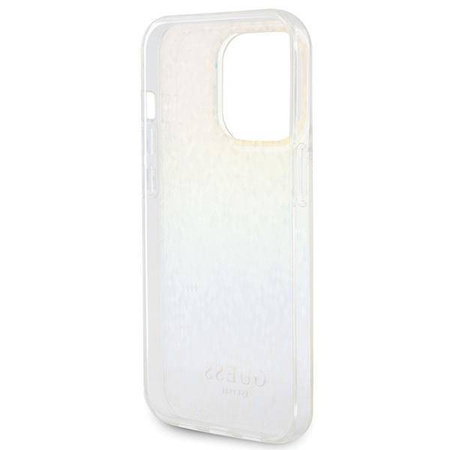 Guess IML Faceted Mirror Disco Iridescent Hülle für iPhone 15 Pro – mehrfarbig