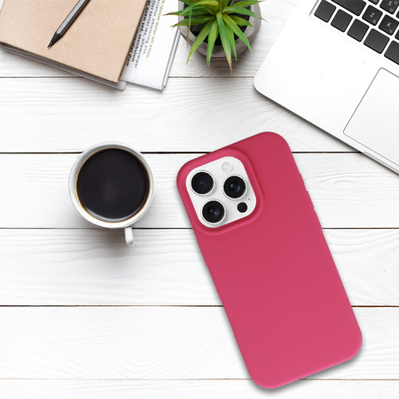 Tel Protect Silicone Premium do Iphone 16 Pro Max malinowy