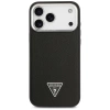 Etui Guess Grained Triangle Logo MagSafe na iPhone 17 Pro Max - czarne