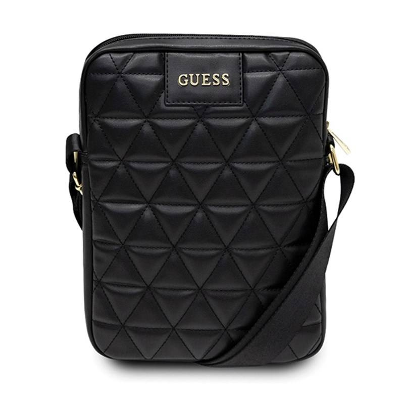 Guess Quilted Tablet Bag - Torba na notebooka / tablet 10 (czarny)