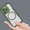 Leading Series MagSafe Silicone Case for iPhone 16 Pro - Green