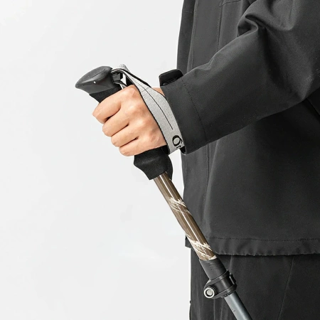 Kijki trekkingowe Qunature nordic walking aluminiowe 110 - 130 cm - brązowe