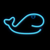 Neon LED WIELORYB niebieski Bat + USB FLNE19 Forever Light