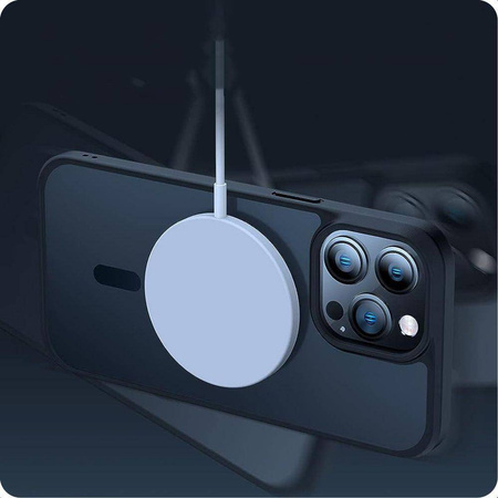 Schutzhülle IPHONE 12 PRO MAX Tech-Protect Magmat MagSafe transparentne schwarz