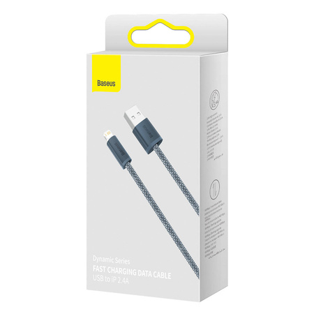 Baseus kabel do iPhone USB - Lightning 1m, 2,4A szary (CALD000416)