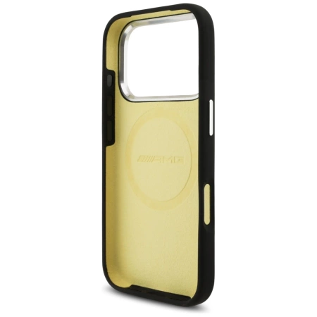 AMG Silikon-Hülle im Oversize-Rhombus-Design mit MagSafe-Funktion für iPhone 17 Pro – Schwarz