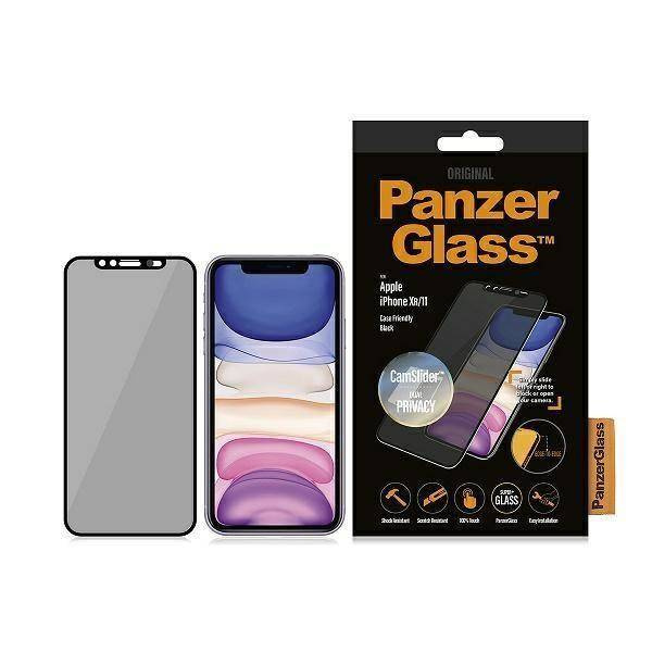 PanzerGlass E2E Super+ iPhone Xr/11 Case Friendly, CamSlider Privacy czarny/black