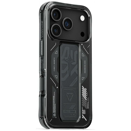 Etui Skinarma Helio do iPhone 17 Pro     Magnetic Charging + Grip Stand grafitowy