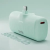 SBS EcoPower 5000 mAh 10W Powerbank mit integriertem USB-C-Anschluss - Grün