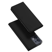 Dux Ducis Skin Pro Hülle für Oppo Reno 8 Flip Cover Card Wallet Stand schwarz