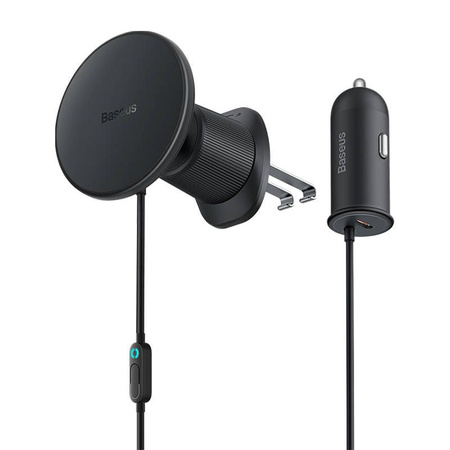 MagSafe 15W USB C 25W Baseus CW01 induktives Autoladegerät - Schwarz