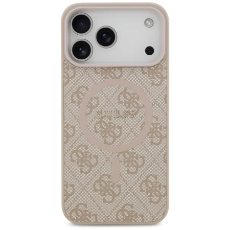 Guess 4G Ring Classic Logo MagSafena iPhone 17 Pro Max Case - Pink
