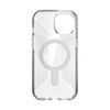 Speck Presidio Perfect-Clear Grip ClickLock & MagSafe - Etui iPhone 16e / iPhone 15 / iPhone 14 / iPhone 13 (Clear / Chrome Finish / Serene Silver)