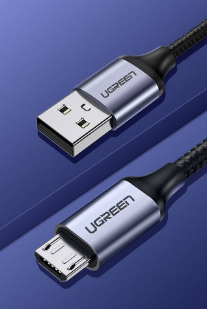 Ugreen kabel przewód USB - micro USB 2m szary (60148)