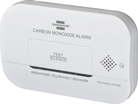 Brennenstuhl CM A 3030 carbon monoxide and gas sensor with alarm signal and LED display - white