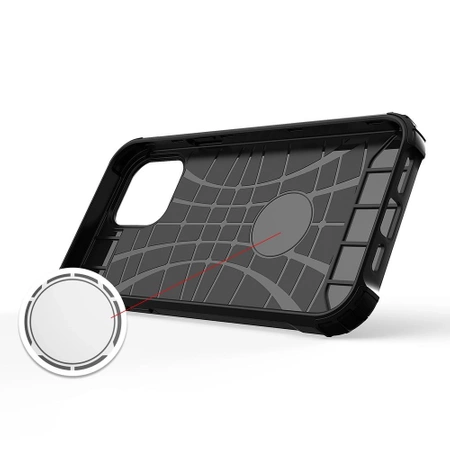 Hybrid Armor Hülle iPhone 14 Plus gepanzerte Hybridhülle schwarz