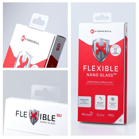Forcell Flexible 5D - szkło hybrydowe do iPhone Xs Max/11 Pro Max czarny