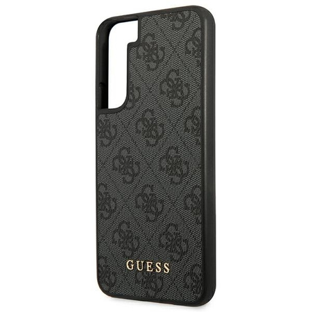 Guess GUHCS22SG4GFGR S22 S901 gray / gray hard case 4G Metal Gold Logo