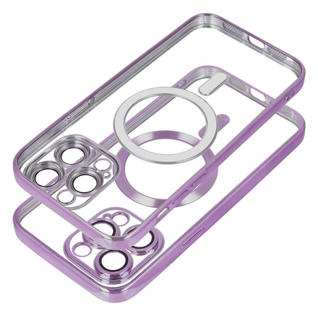 Futerał Electro Mag Cover kompatybilny z MagSafe do IPHONE 15 PLUS fioletowy