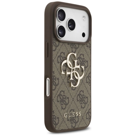 Etui Guess 4G Big Logo do iPhone 17 Pro - brązowe