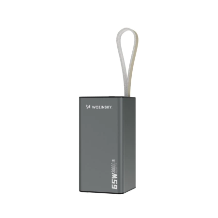 Powerbank Wozinsky K65+ 65W 30000mAh 2x USB-C, 1x USB-A 65W - schwarz