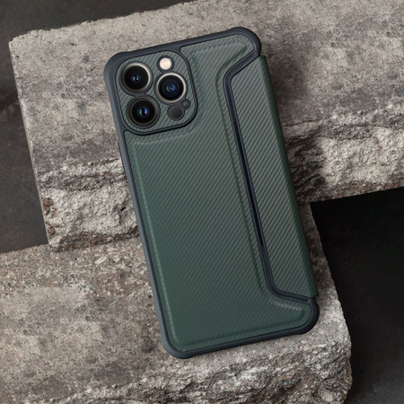 Kabura RAZOR Book do IPHONE 17 ciemnozielony