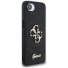 Guess Fixed Glitter Big 4G Case für iPhone 16e - Schwarz