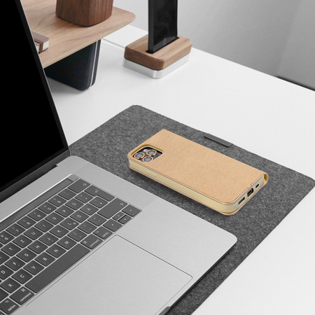 Kabura LUNA Book Gold do SAMSUNG A23 5G złoty