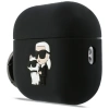 Etui Karl Lagerfeld Silicone Karl & Chaupette Head 3D na AirPods Pro 3 - czarne