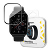 Wozinsky Full Glue Tempered Glass Gehärtetes Glas für Xiaomi Amazfit GTS 4 9H Vollbildabdeckung mit schwarzem Rahmen