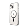 Speck Presidio Perfect-Clear Grip ClickLock & MagSafe - Etui iPhone 16e / iPhone 15 / iPhone 14 / iPhone 13 (Clear / Chrome Finish / Serene Silver)