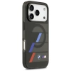 BMW M IML Metallknöpfe, dreifarbige Linien, MagSafe-Hülle für iPhone 17 Pro – Schwarz