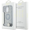 Oryginalne Etui IPHONE 16 PRO Guess HC IML Leopard Triangle Cord Strap brązowe