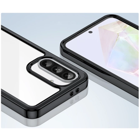 Outer Space Case for Samsung Galaxy A56 Cover with Flexible Frame - Black