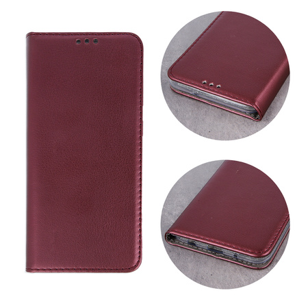 Etui Smart Magnetic do iPhone 17 Pro Max 6,9" burgundowe