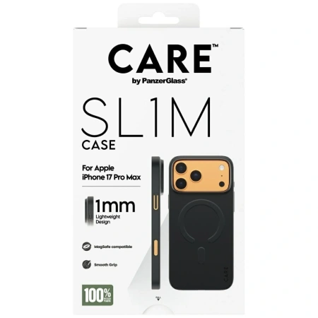 CARE by PanzerGlass SL1M MagSafe Case for iPhone 17 Pro Max - Black