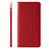 Magnet Strap Case für Samsung Galaxy S23+ Flip Wallet Mini Lanyard Stand rot