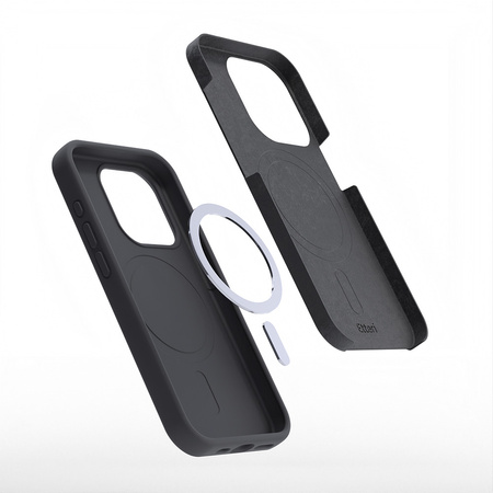 Nakładka Etteri Silicone Mag do iPhone 15 Pro Max 6,7" czarna