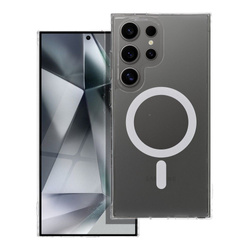 Futerał FROST MAG COVER kompatybilny z MagSafe do SAMSUNG S25 Edge transparentny