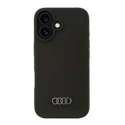 Audi nakładka Silicone Case do iPhone 16 6.1" czarna