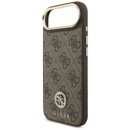 Guess 4G Strass Logo MagSafe Case for iPhone Air - Brown