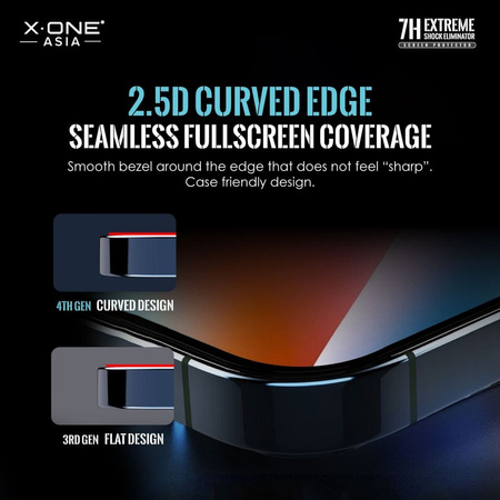 Szkło hartowane X-ONE Extreme Shock Eliminator 4th gen. - do iPhone 14 Pro Max/15 Plus