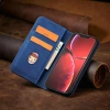 Magnet Fancy Case Hülle für iPhone 14 Pro Max Hülle mit Flip Wallet Ständer blau