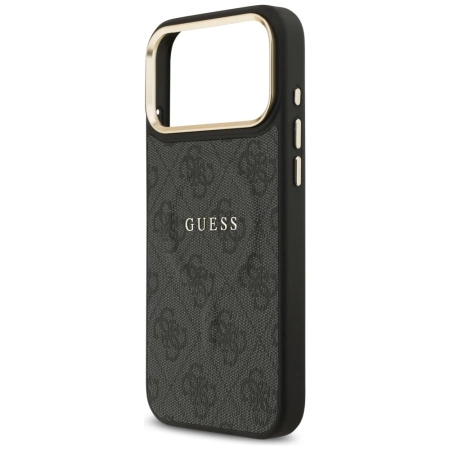 Etui Guess 4G PU Classic Logo MagSafe na iPhone 17 Pro Max - czarne